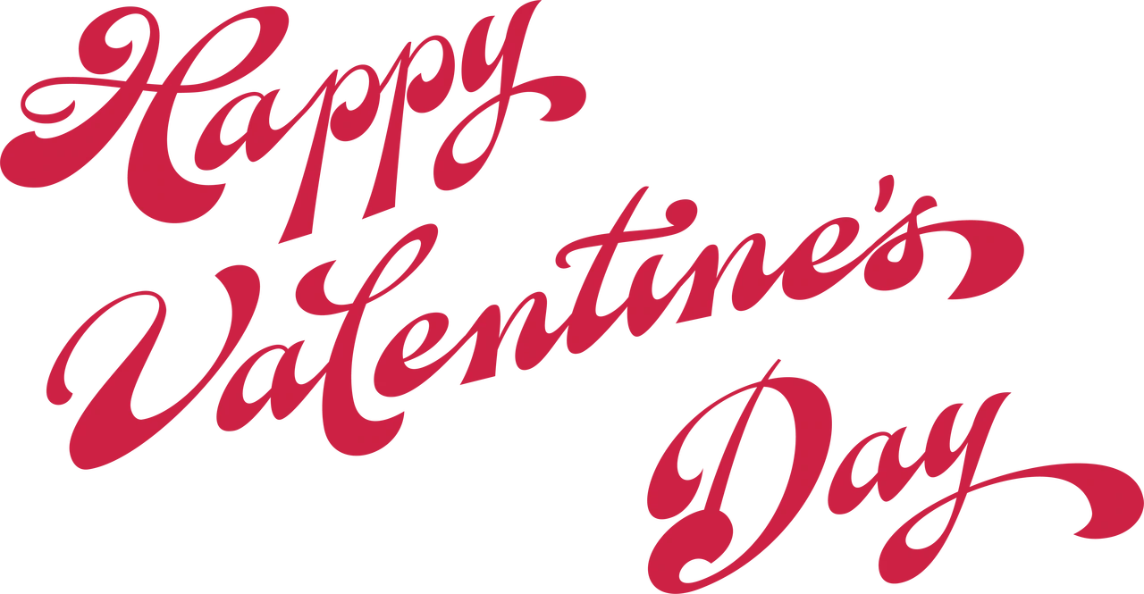 Happy Valentines Day Word PNG Pic Background