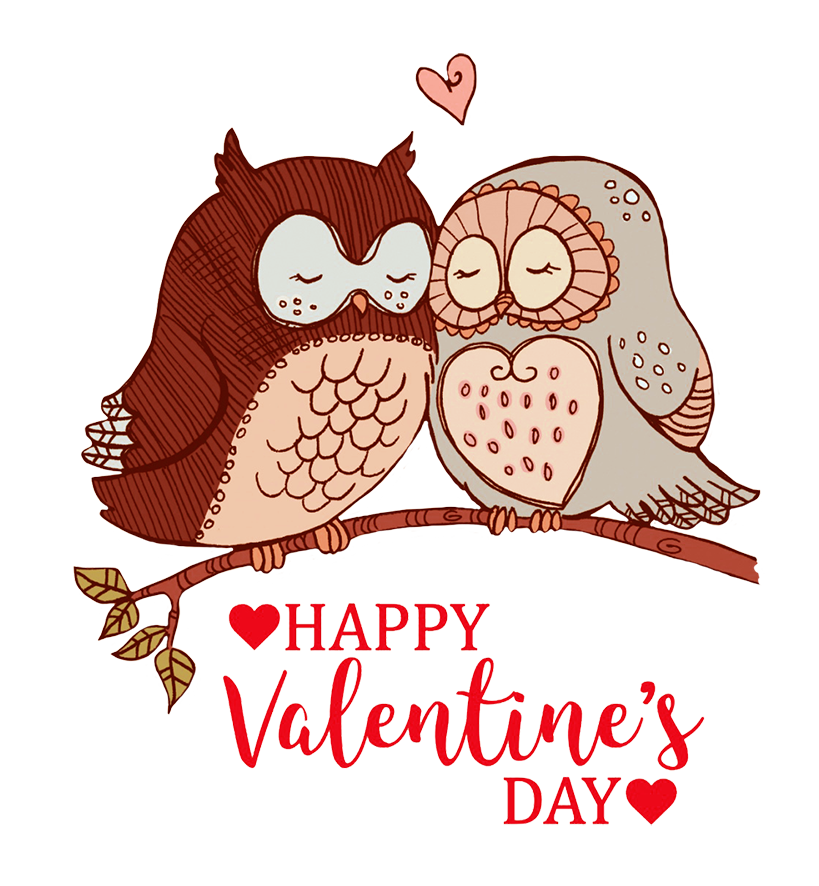 Happy Valentines Day Word Transparent File