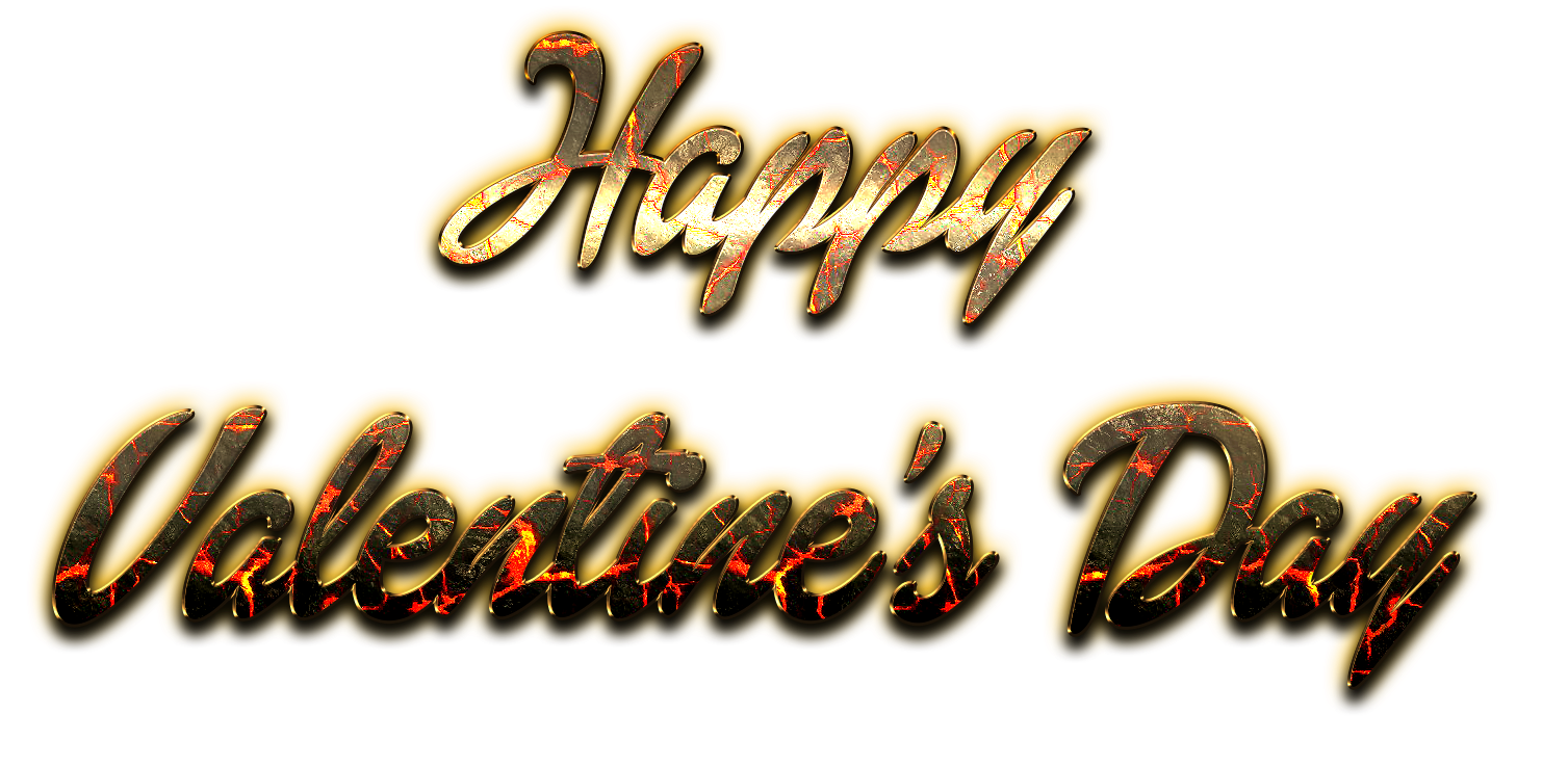 Happy Valentines Day Word Transparent Free PNG