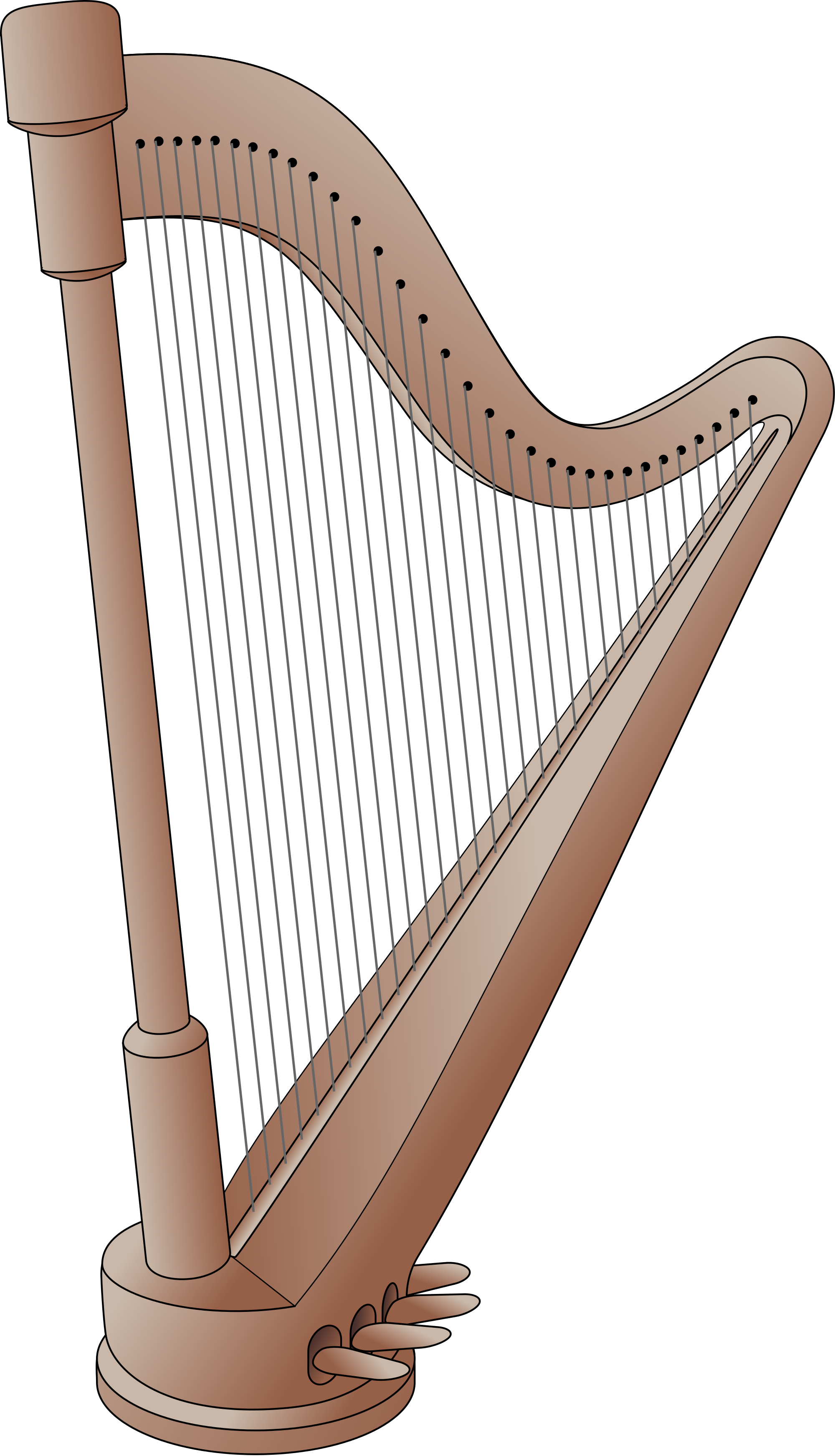 Harp Background PNG Image