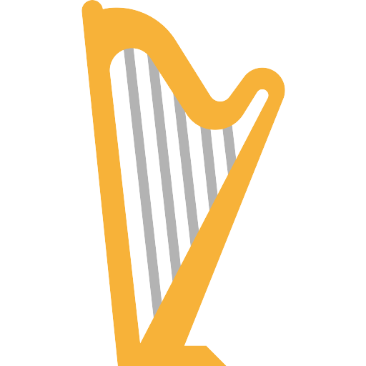 Harp Instrument Transparent Background
