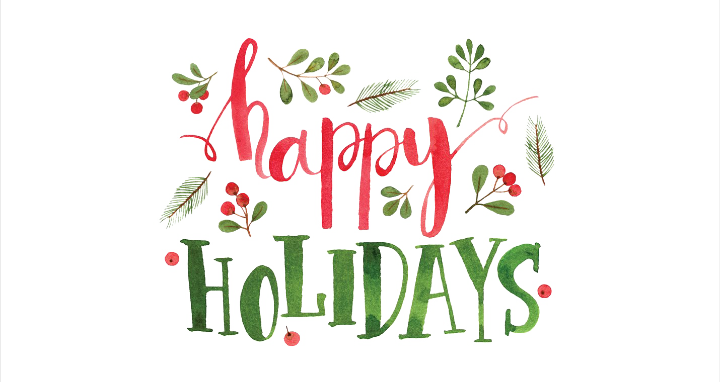 Holidays Text Background PNG Image