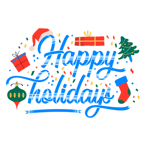 Holidays Text Download Free PNG