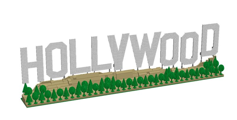 Hollywood Sign PNG Background