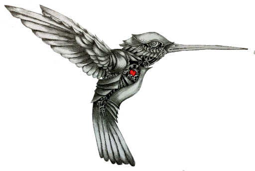 Hummingbird Tattoos Silhouette Free PNG