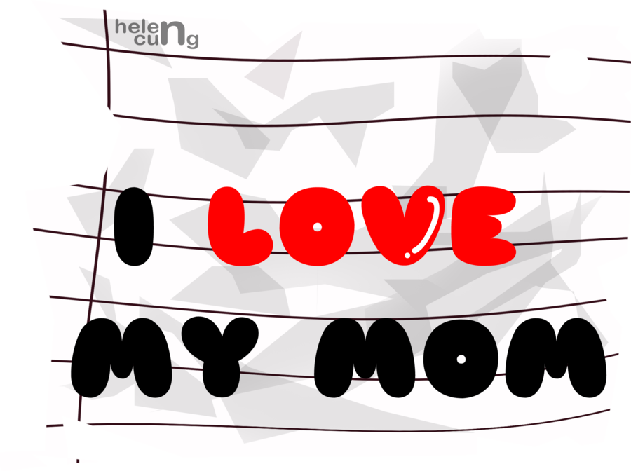 I Love You Mom Transparent Image