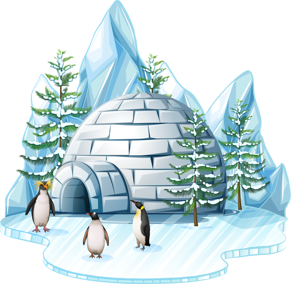 Igloo PNG Clipart Background