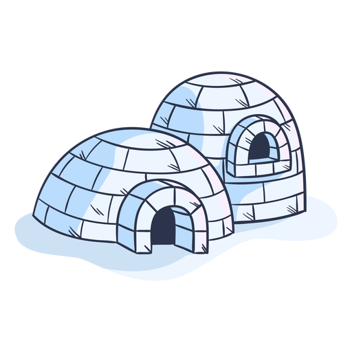 Igloo Vector Background PNG Image