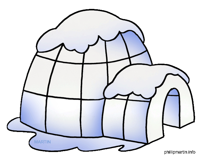 Igloo Vector PNG Clipart Background