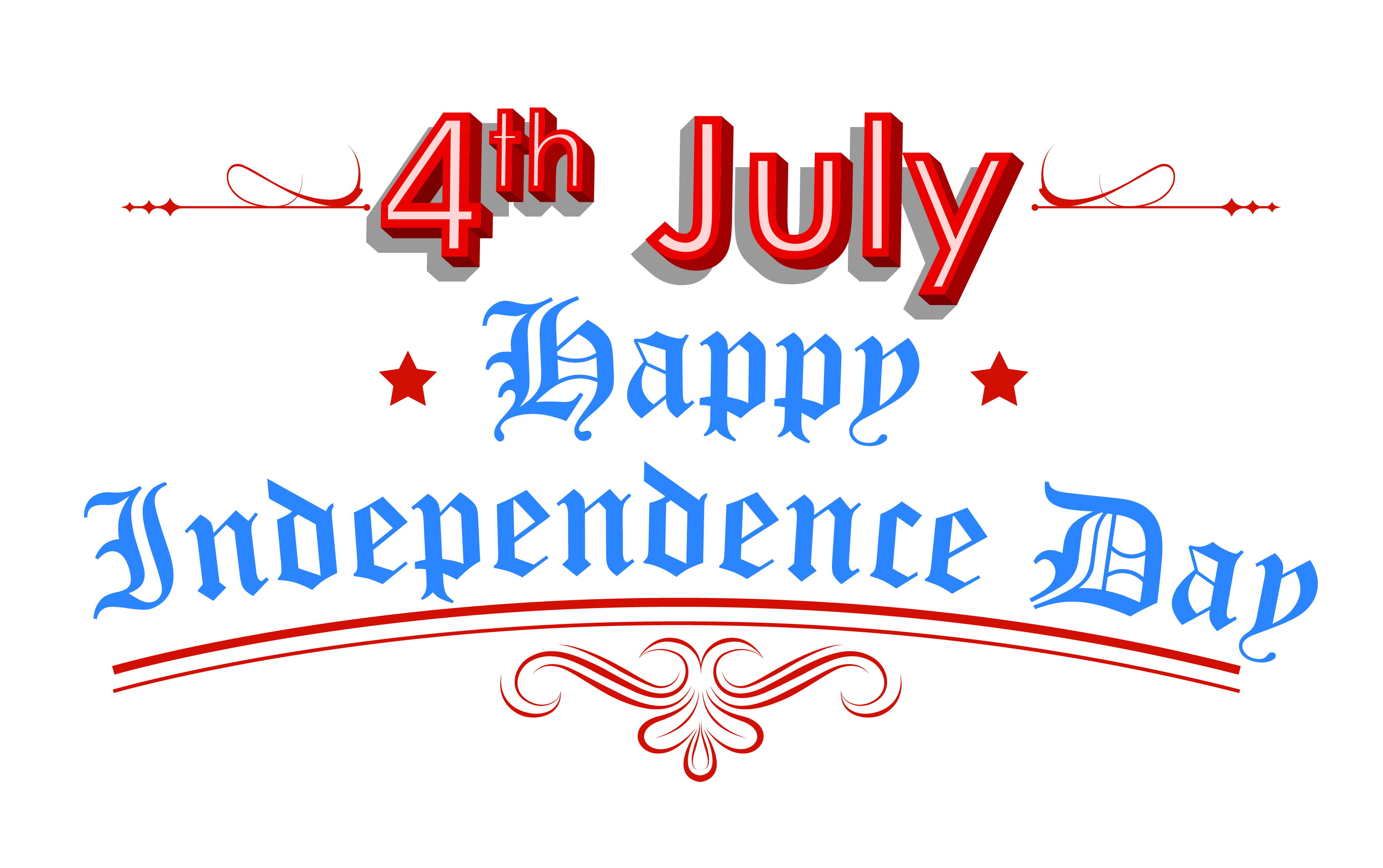 Independence Day 4th July Background PNG