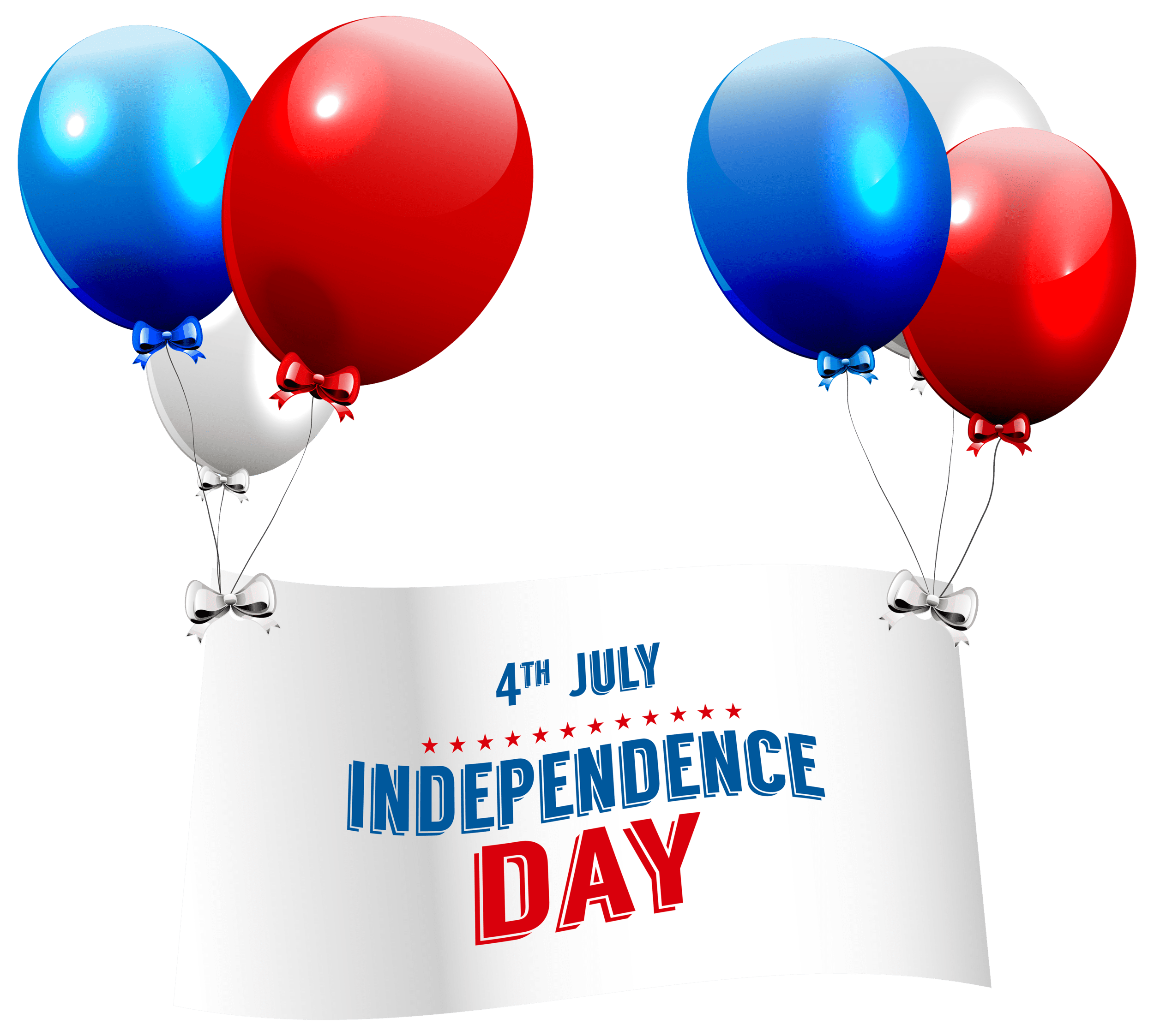 Independence Day 4th July Transparent Background