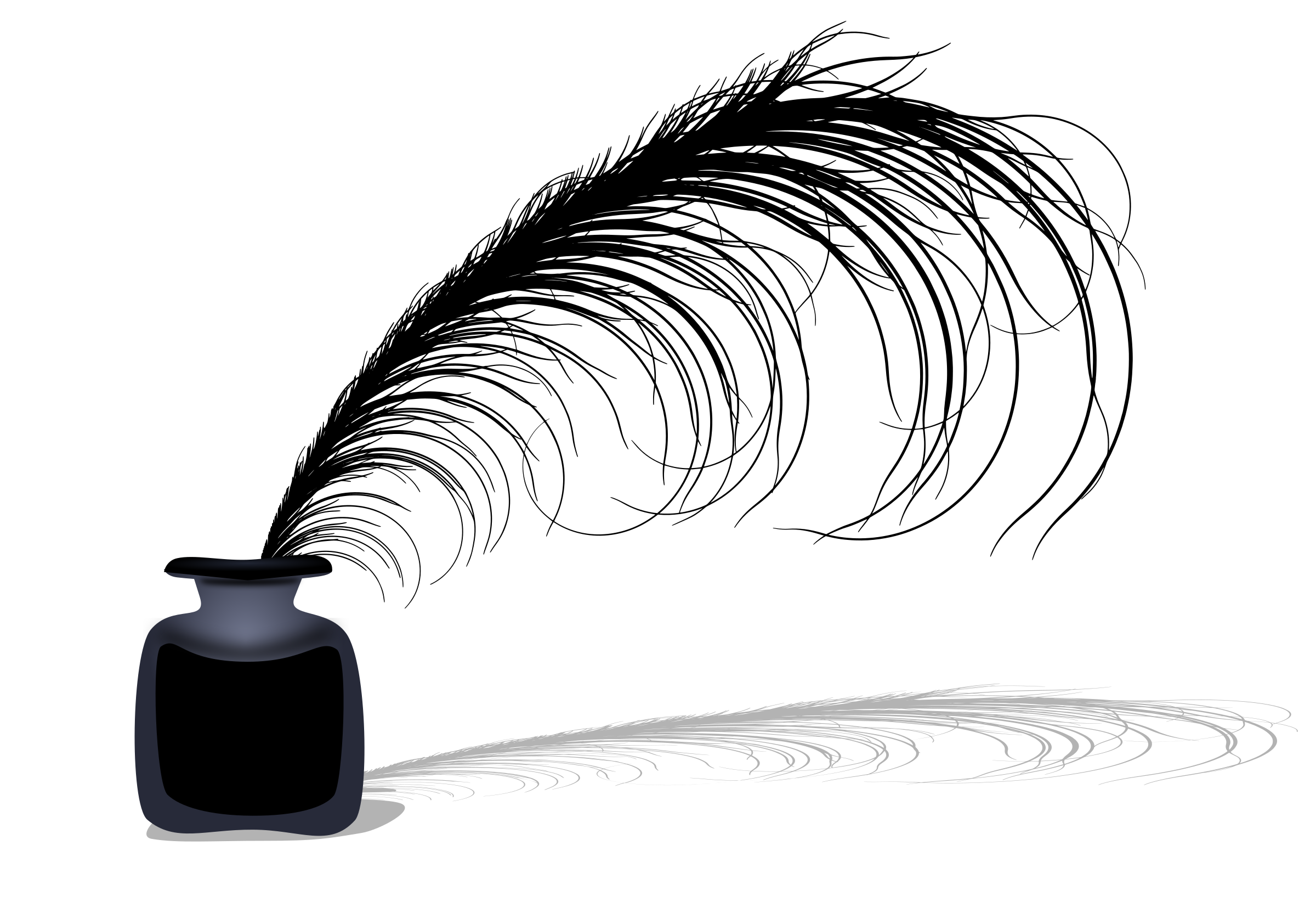 Ink Pot Inkwell PNG Free File Download