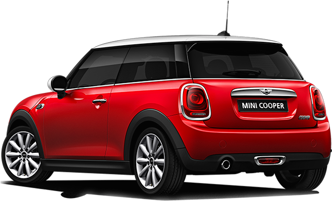 Mini Cooper Red Car Background PNG Image