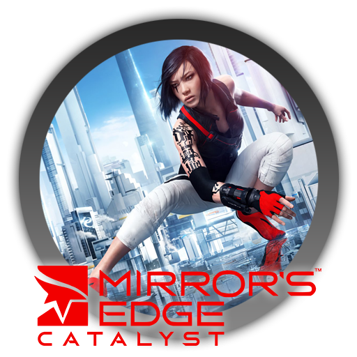 Mirrors Edge Logo Background PNG Image