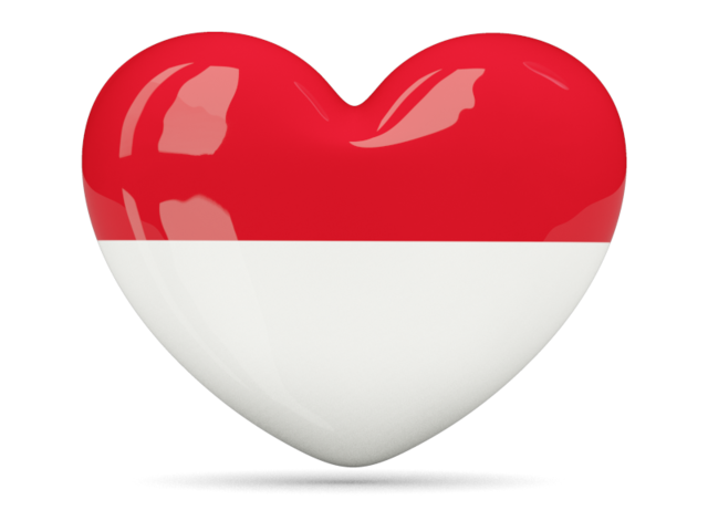Monaco Flag Heart PNG Clipart Background