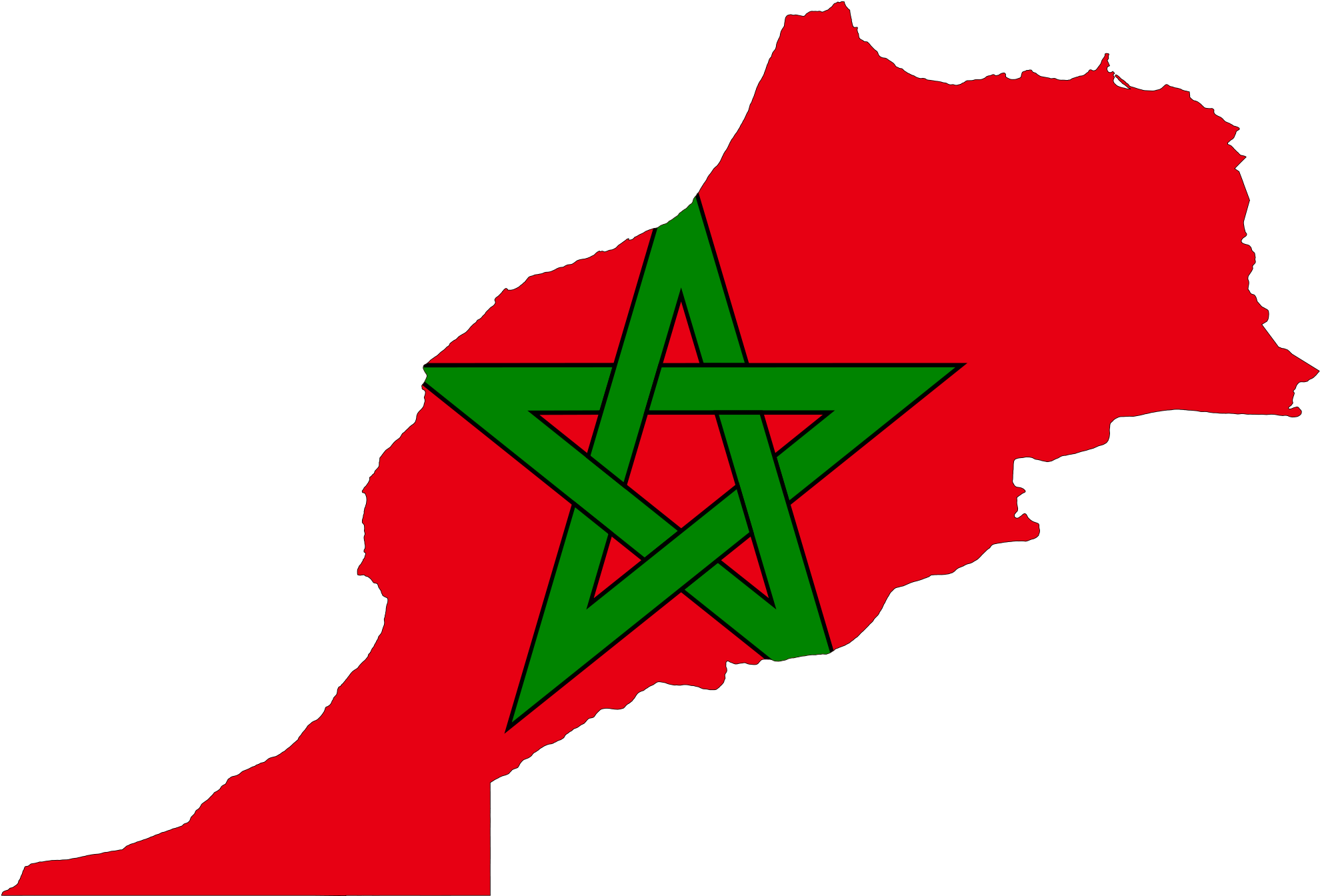 Morocco Flag PNG Clipart Background