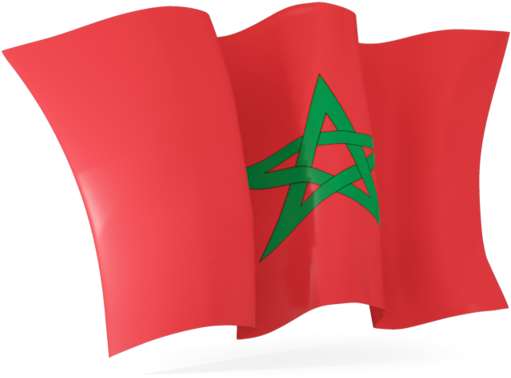 Morocco Flag Waving Transparent File