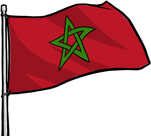 Morocco Flag Waving Transparent PNG