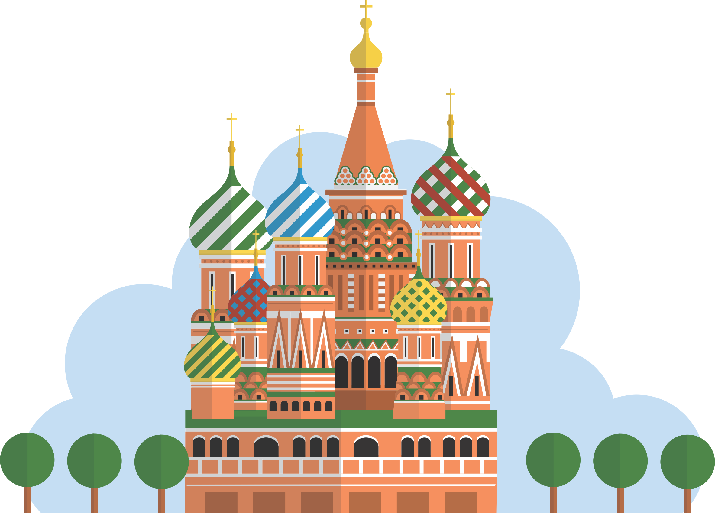 Moscow City PNG Clipart Background