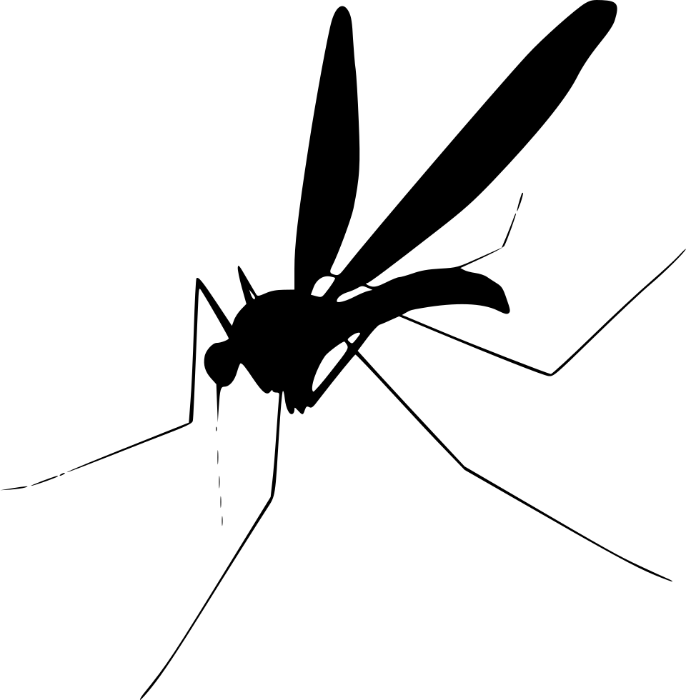Mosquito Silhouette PNG Clipart Background