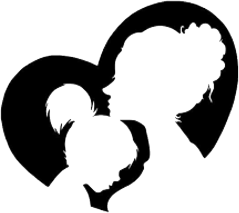 Mother Silhouette Background PNG Image