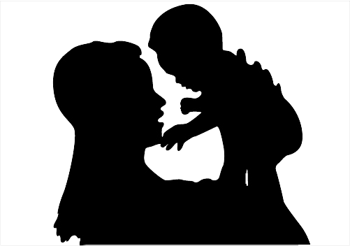 Mother Silhouette PNG Clipart Background