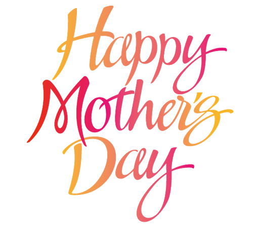 Mothers Day Text Transparent Background