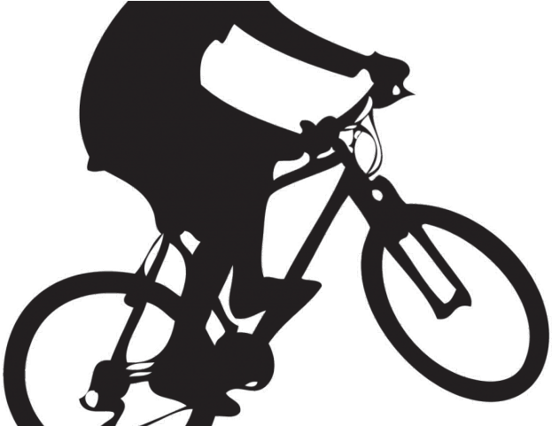 Mountain Bike Silhouette PNG Clipart Background