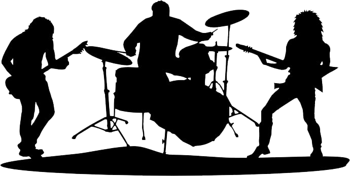 Music Band Silhouette PNG Clipart Background
