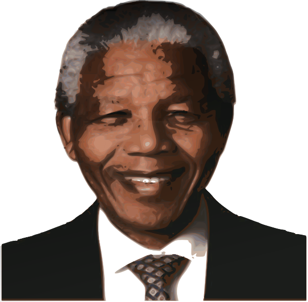 Nelson Mandela Face Background PNG Image