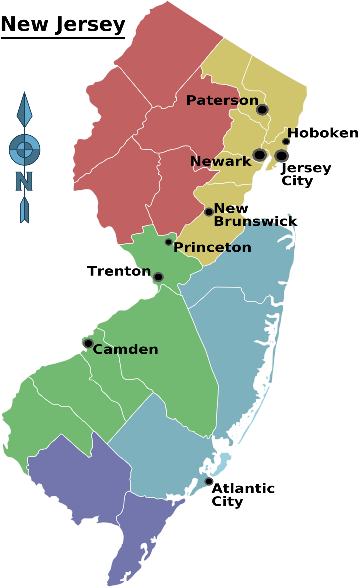 New Jersey Map No Background