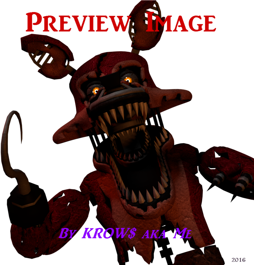 Nightmare Foxy PNG Background