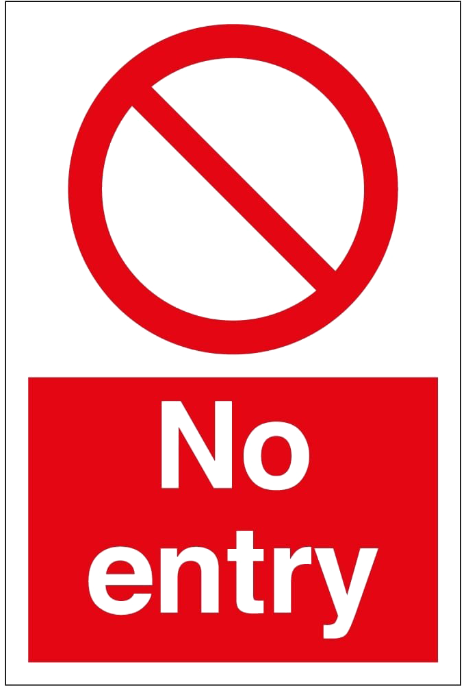 No Entry Red Symbol PNG Clipart Background