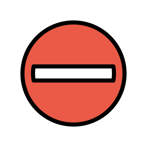 No Entry Symbol PNG Clipart Background