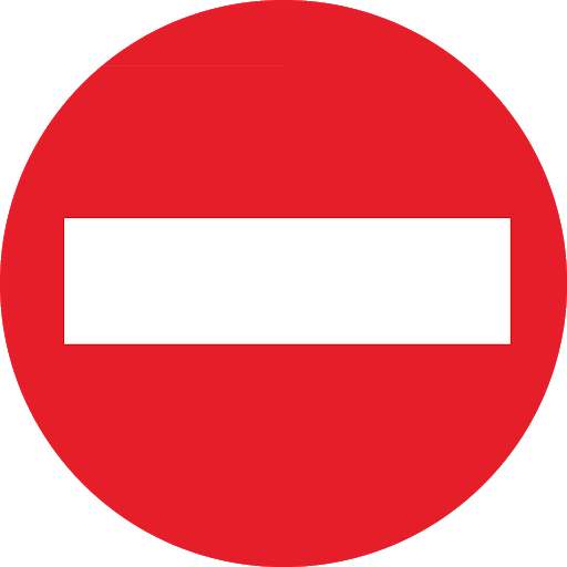 No Entry Transparent PNG