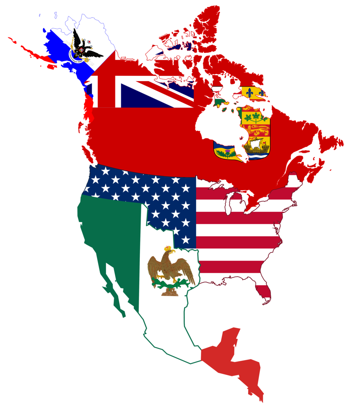 North America Map No Background