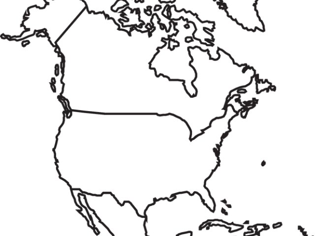 North America Map PNG Clipart Background