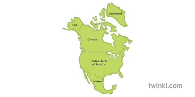 North America Map Transparent File