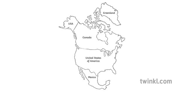 North America Map Transparent PNG