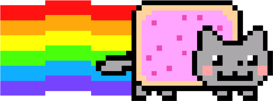 Nyan Cat Background PNG Image