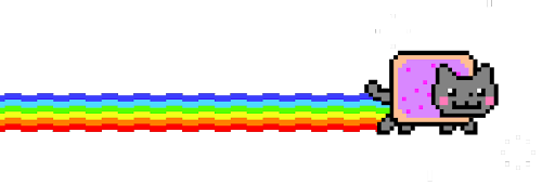 Nyan Cat Pixel Art Free PNG
