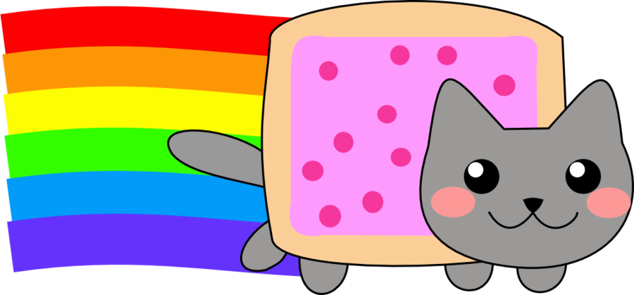 Nyan Cat Pixel Art PNG Clipart Background