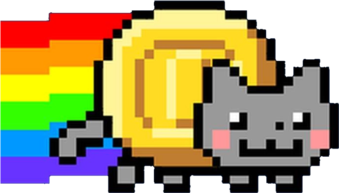 Nyan Cat Rainbow Download Free PNG