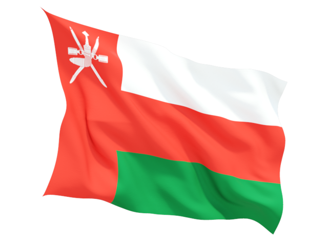 Oman Flag Background PNG Image