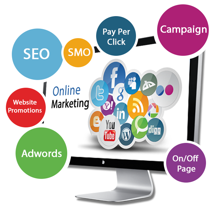 Online Marketing Background PNG Image