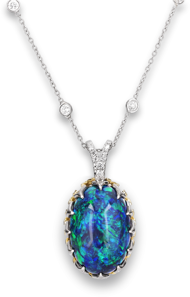 Opal Gemstone Background PNG Image