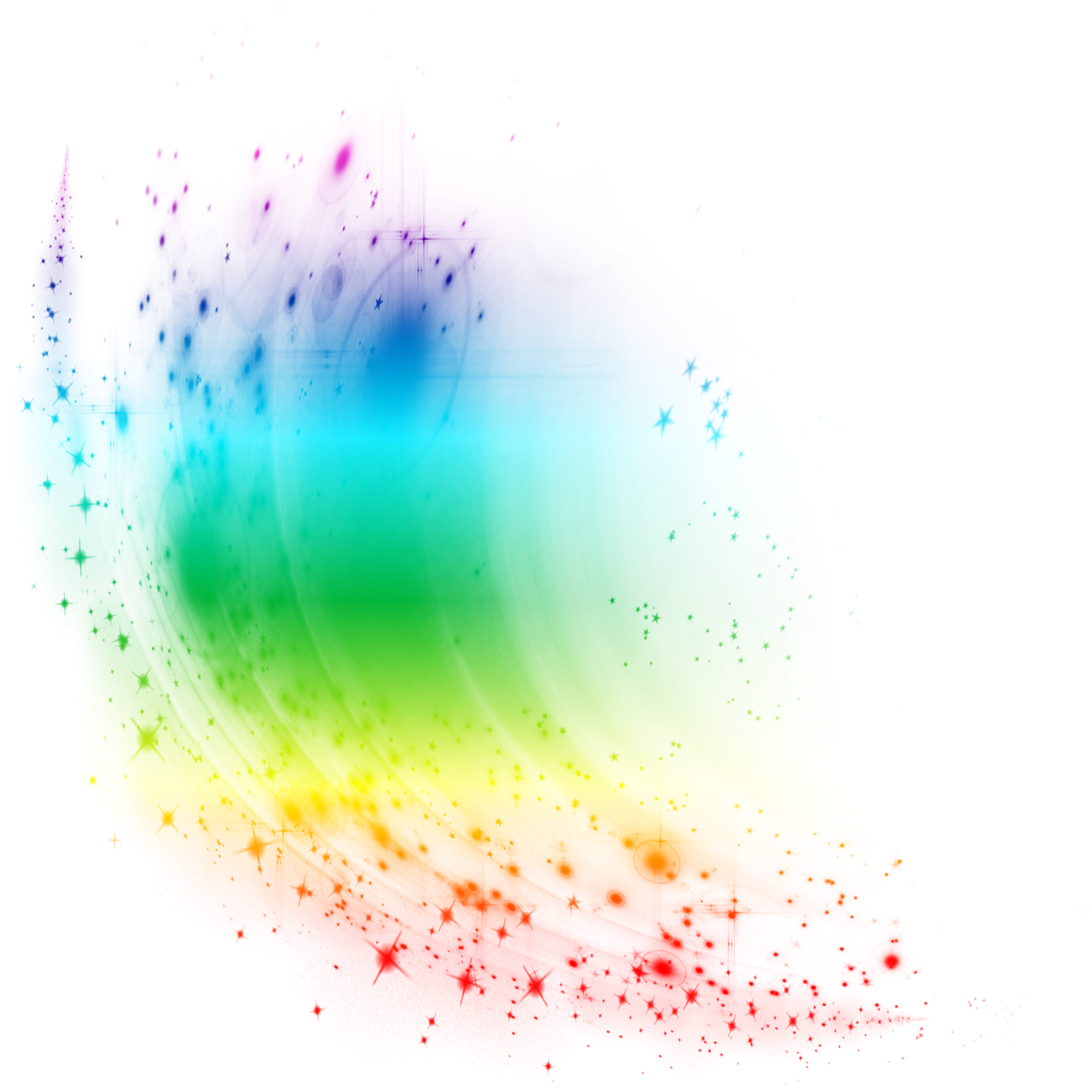 Rainbow Color Effects Transparent File