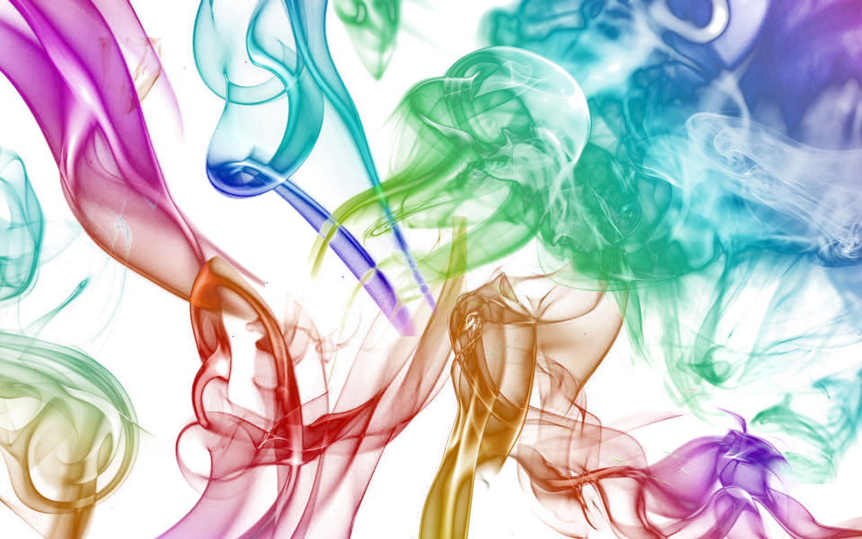 Rainbow Colored Smoke Free PNG