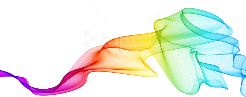 Rainbow Colored Smoke Transparent Free PNG