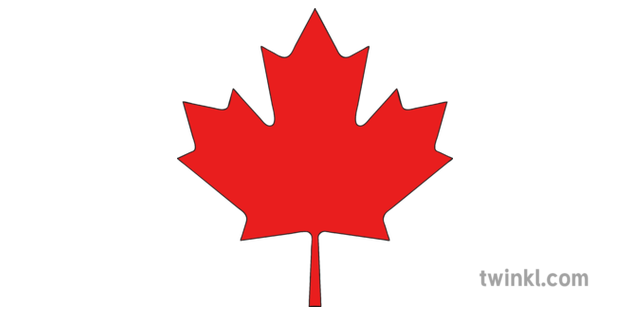 Red Canada Leaf Transparent PNG